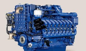 Rolls Royce MTU 16V 4000 M73L engine with 2.700 kW at 1.850 rpm.