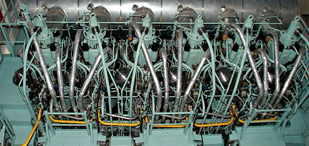 Zweitakt-Wechselmotor (dual fuel) der Baureihe ME-LGI