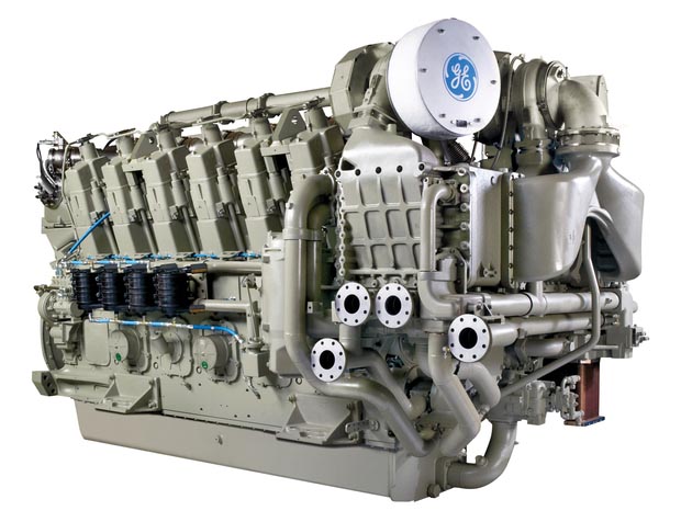 GE 250-Motor, in EPA TIER4 / IMO III Ausführung